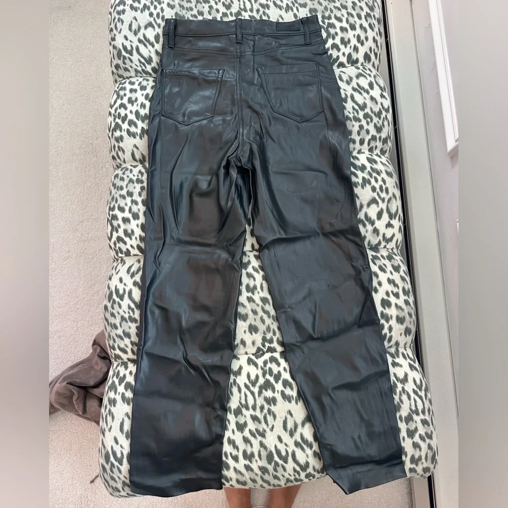 Blank NYC Black Faux Leather Pants Size 26 - Picture 5 of 7